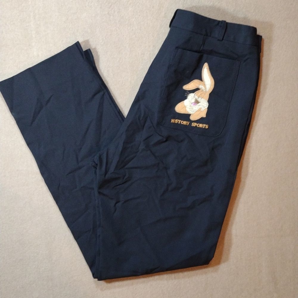 Ice Iceberg Y2K Embroidered Bugs Bunny High Rise Pants